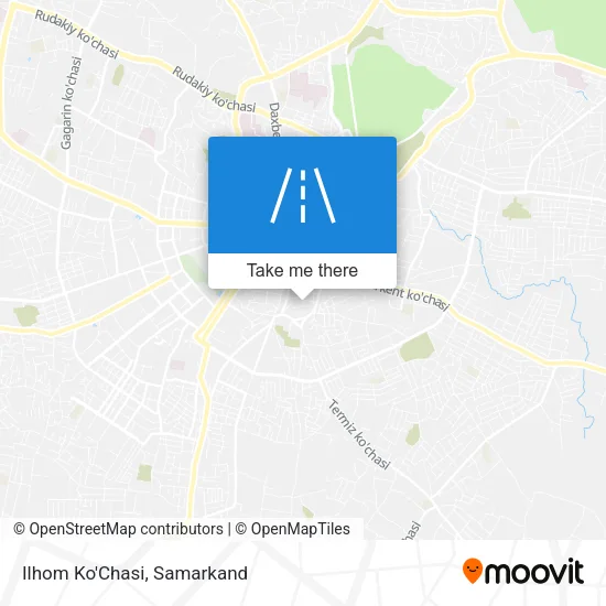 Ilhom Ko'Chasi map
