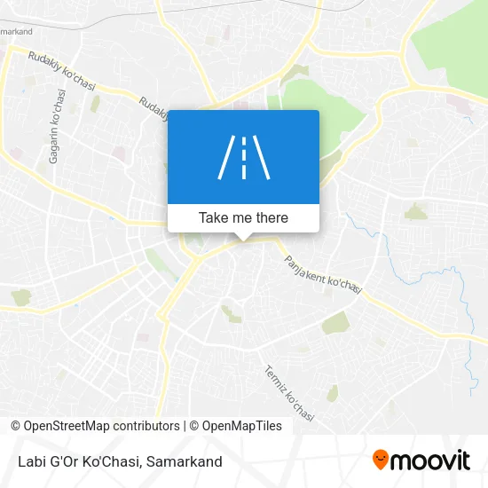 Labi G'Or Ko'Chasi map