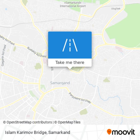 Islam Karimov Bridge map
