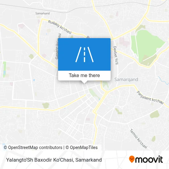 Yalangto'Sh Baxodir Ko'Chasi map