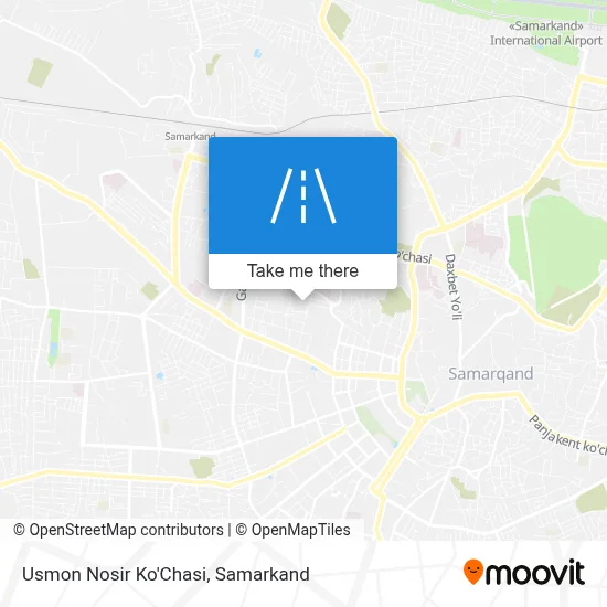 Usmon Nosir Ko'Chasi map