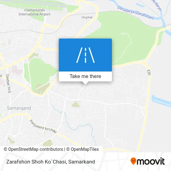 Zarafshon Shoh Ko`Chasi map