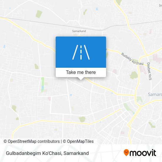 Gulbadanbegim Ko'Chasi map