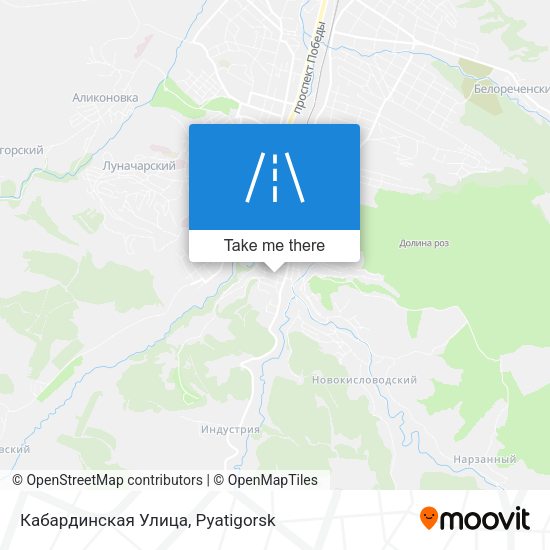 Кабардинская Улица map