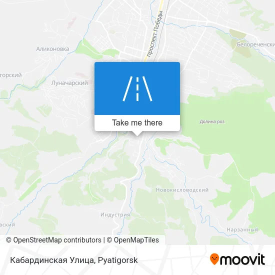 Кабардинская Улица map