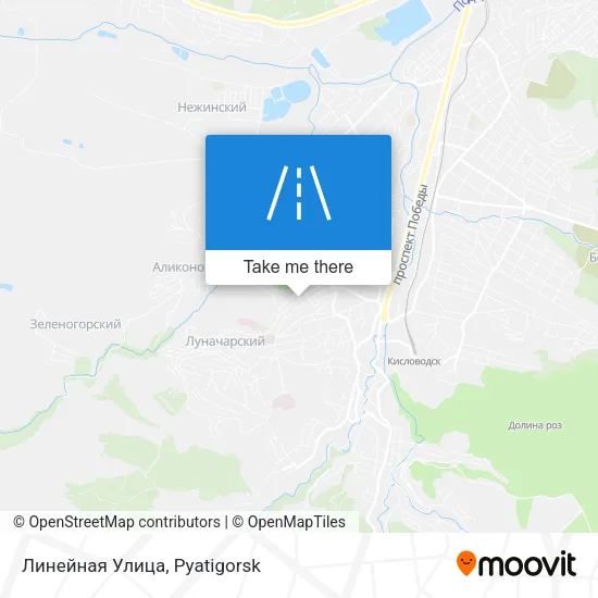 Линейная Улица map