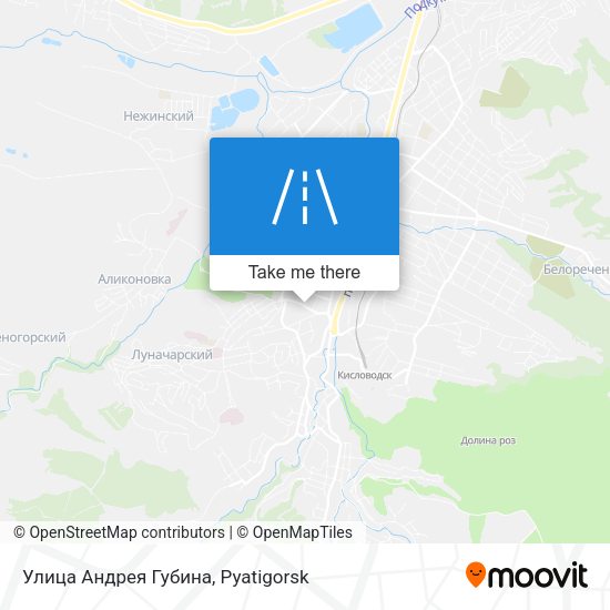 Улица Андрея Губина map