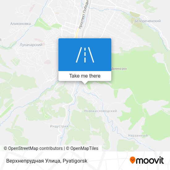 Верхнепрудная Улица map