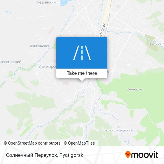 Солнечный Переулок map