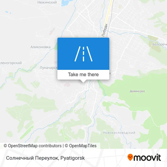 Солнечный Переулок map