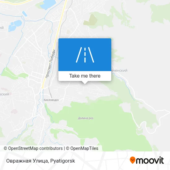 Овражная Улица map