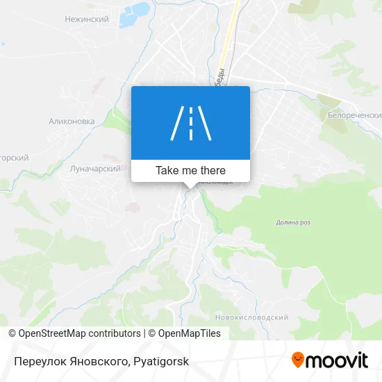 Переулок Яновского map