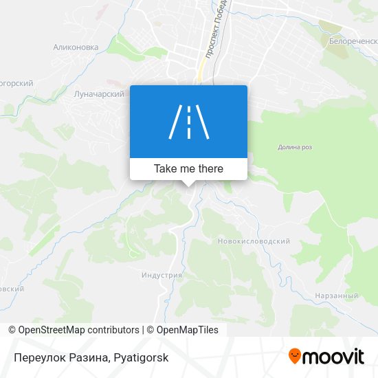 Переулок Разина map