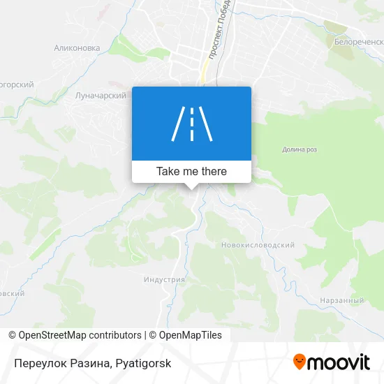 Переулок Разина map