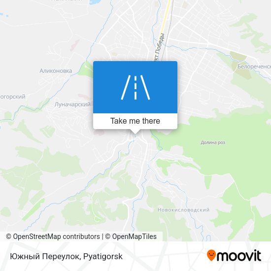 Южный Переулок map