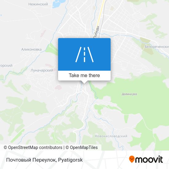 Почтовый Переулок map