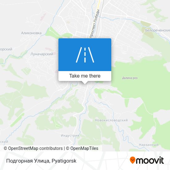 Подгорная Улица map