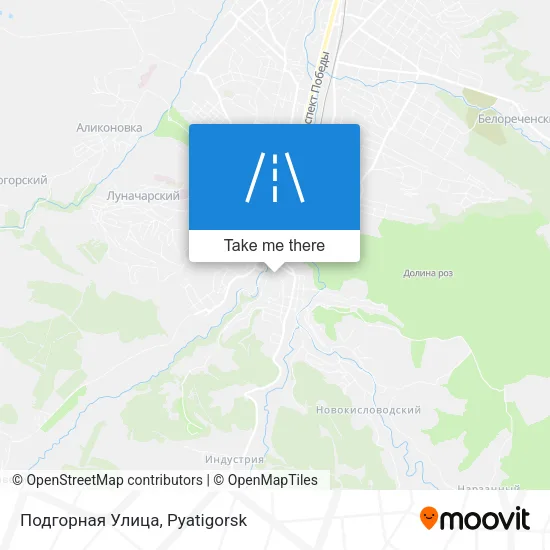 Подгорная Улица map