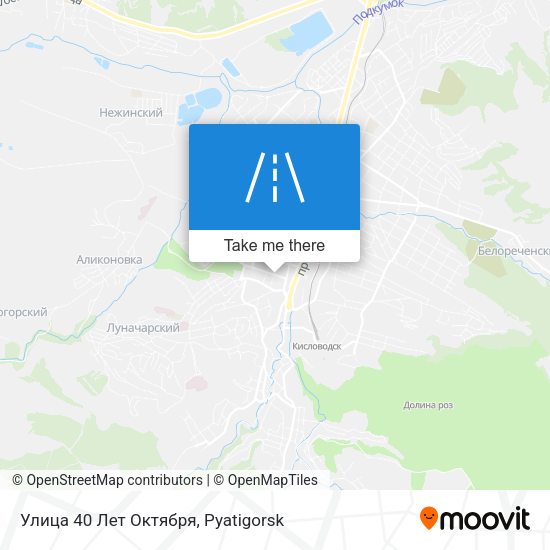 Улица 40 Лет Октября map