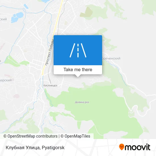 Клубная Улица map