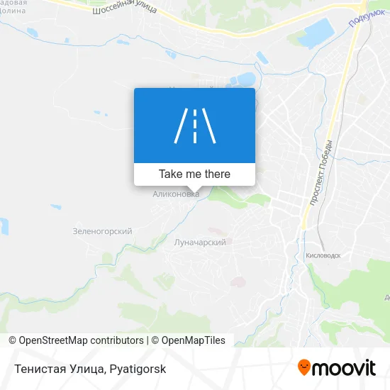 Тенистая Улица map