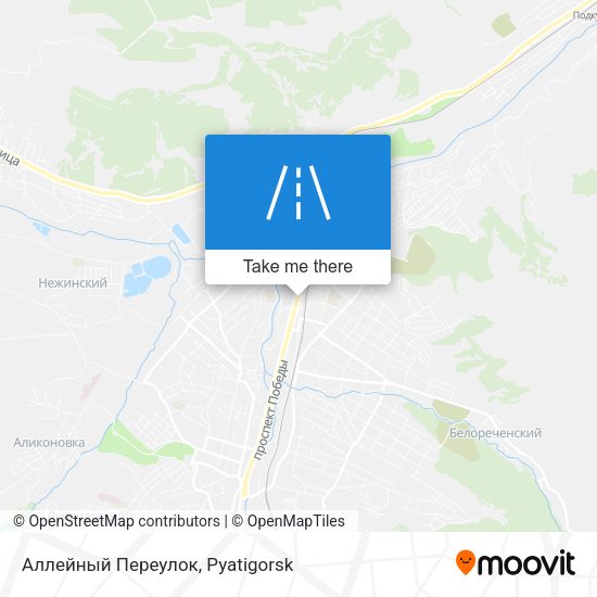 Аллейный Переулок map