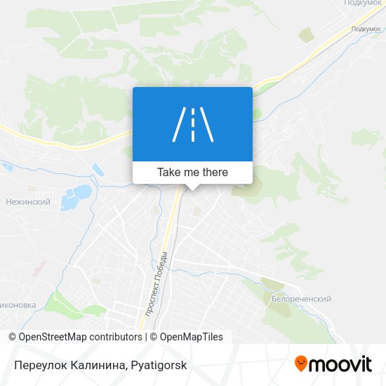 Переулок Калинина map