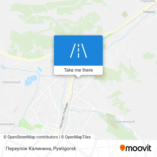 Переулок Калинина map