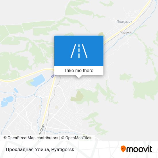 Прохладная Улица map