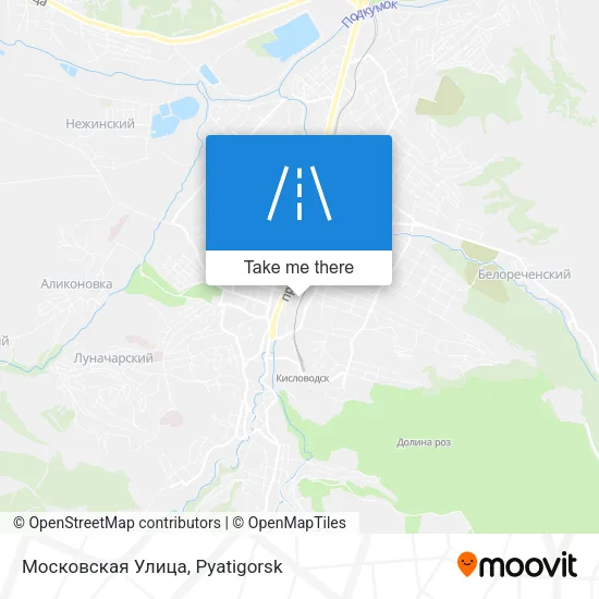 Московская Улица map