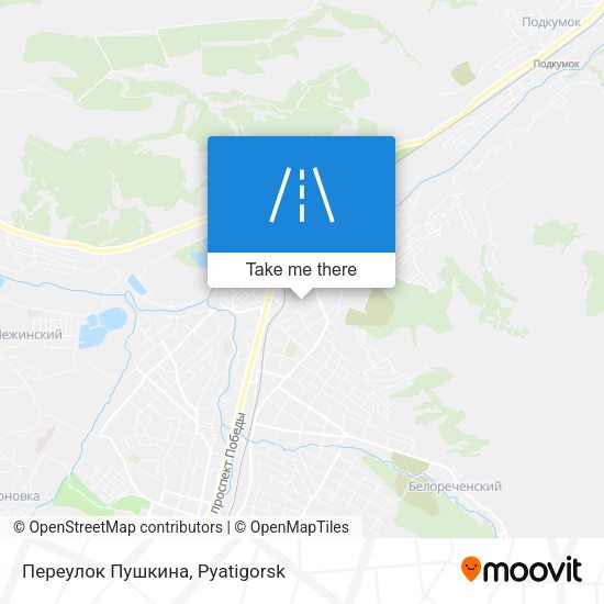 Переулок Пушкина map