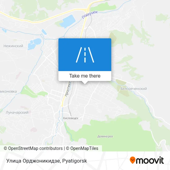 Улица Орджоникидзе map