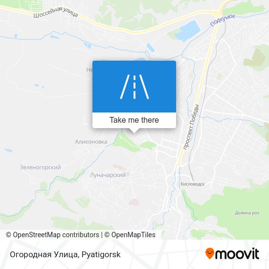 Огородная Улица map
