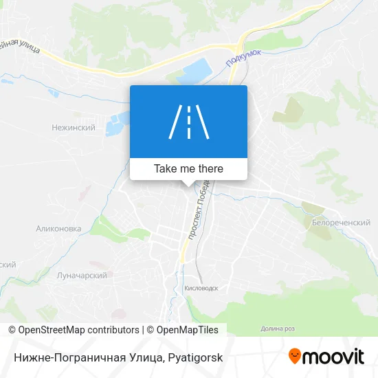 Нижне-Пограничная Улица map
