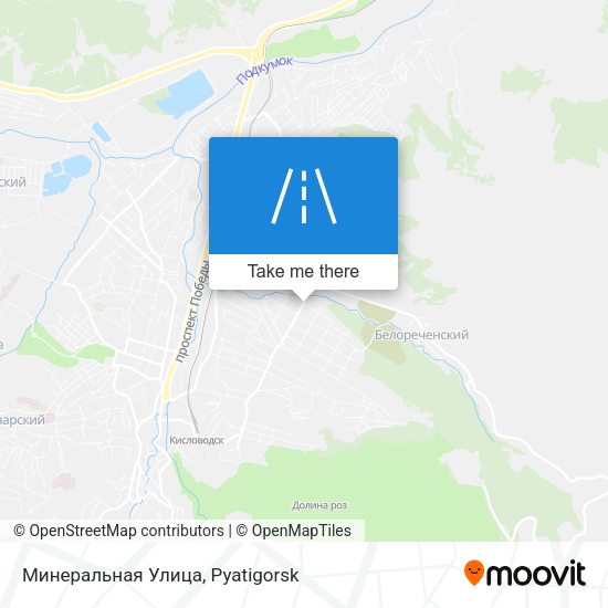 Минеральная Улица map