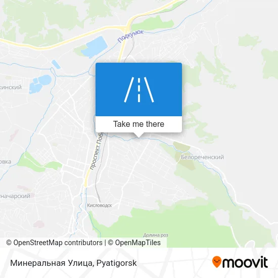 Минеральная Улица map