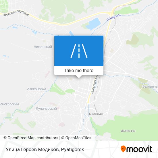 Улица Героев Медиков map
