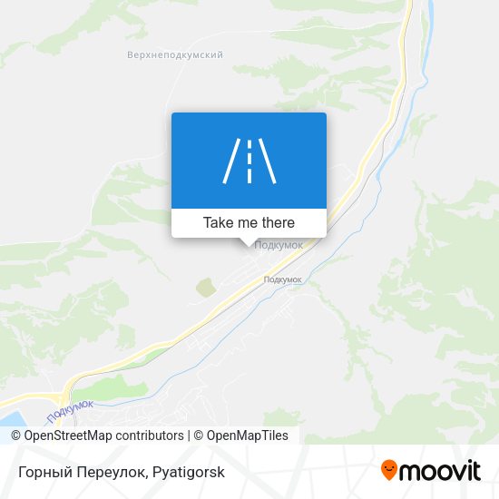 Горный Переулок map
