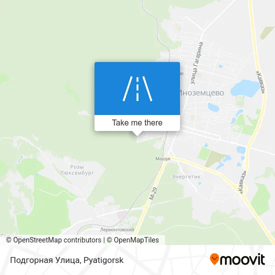 Подгорная Улица map