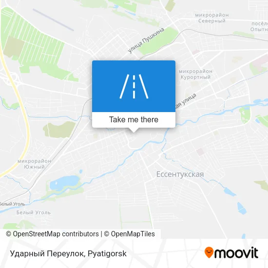 Ударный Переулок map