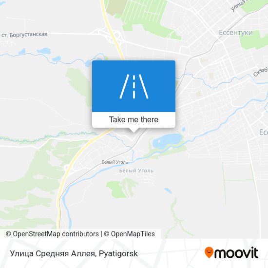 Улица Средняя Аллея map