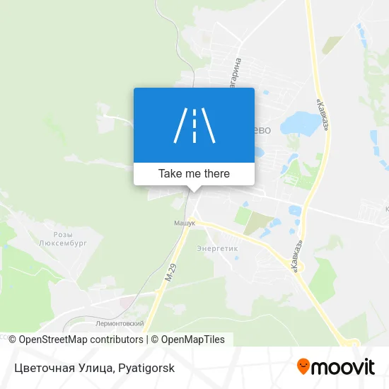 Цветочная Улица map