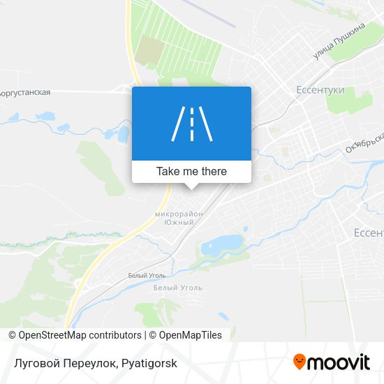 Луговой Переулок map