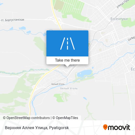 Верхняя Аллея Улица map