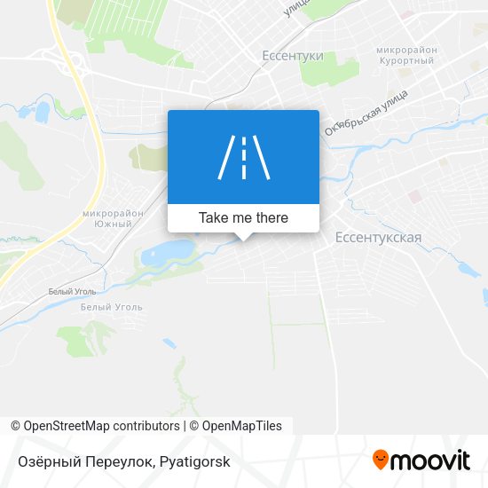 Озёрный Переулок map