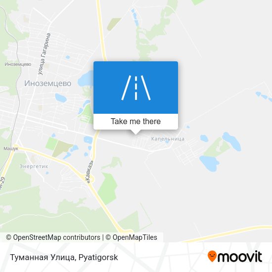 Туманная Улица map
