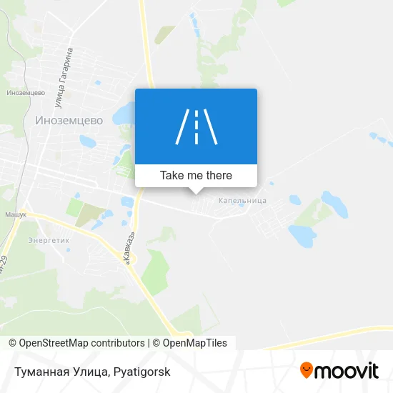 Туманная Улица map