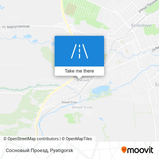 Сосновый Проезд map