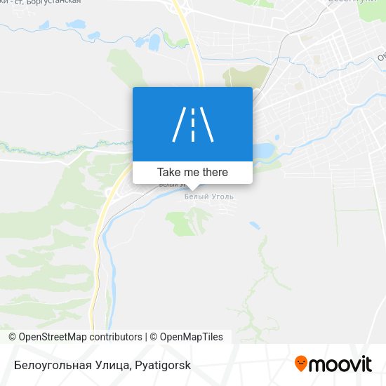 Белоугольная Улица map