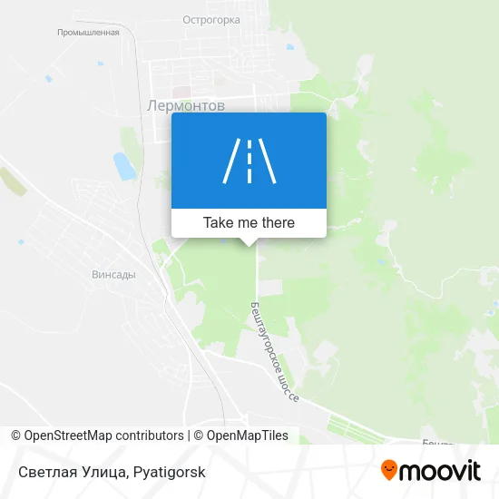 Светлая Улица map